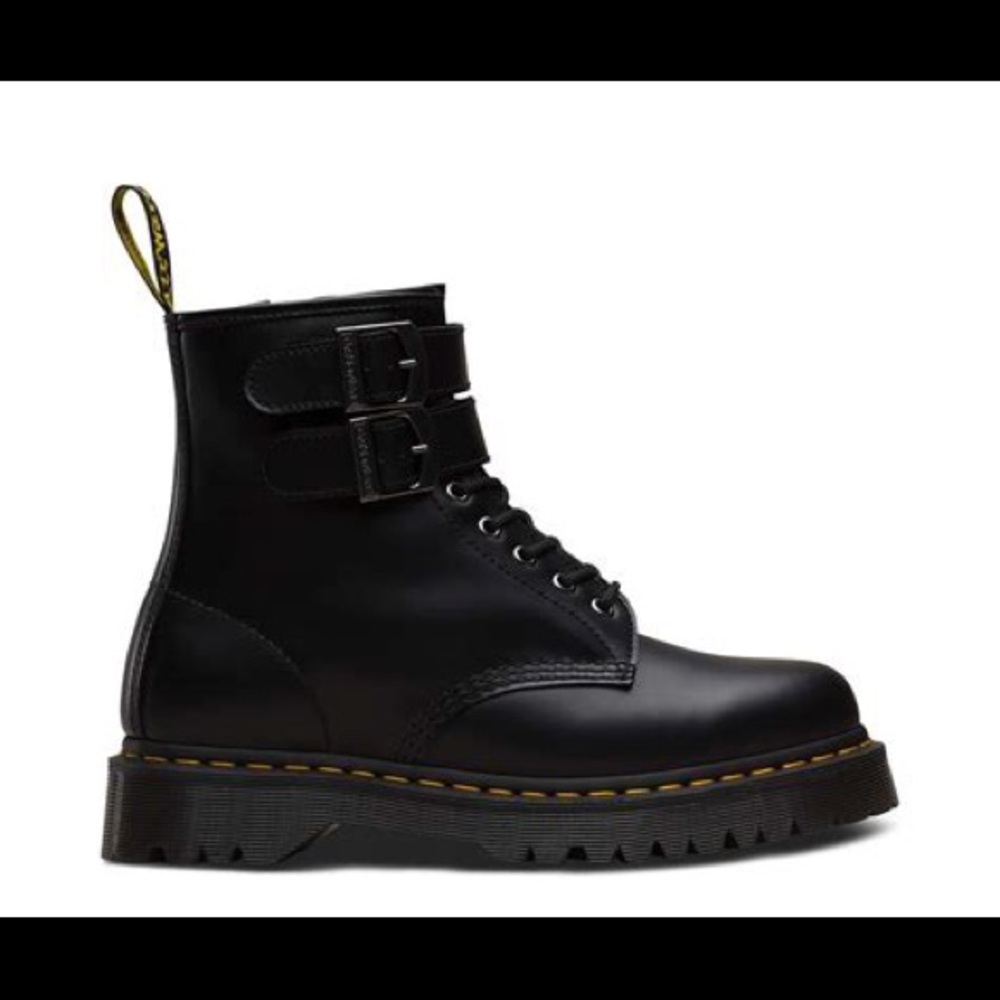 Dr martins buckle and zipper booties